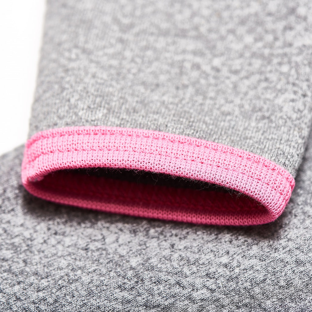 Langarm Baby-Shirt "Interlock Doubleface Grau/Pink"