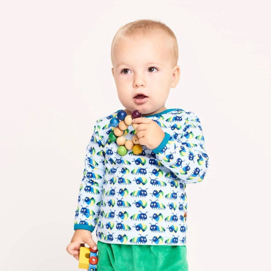 Langarm Baby T-shirt "Little Munkelus"