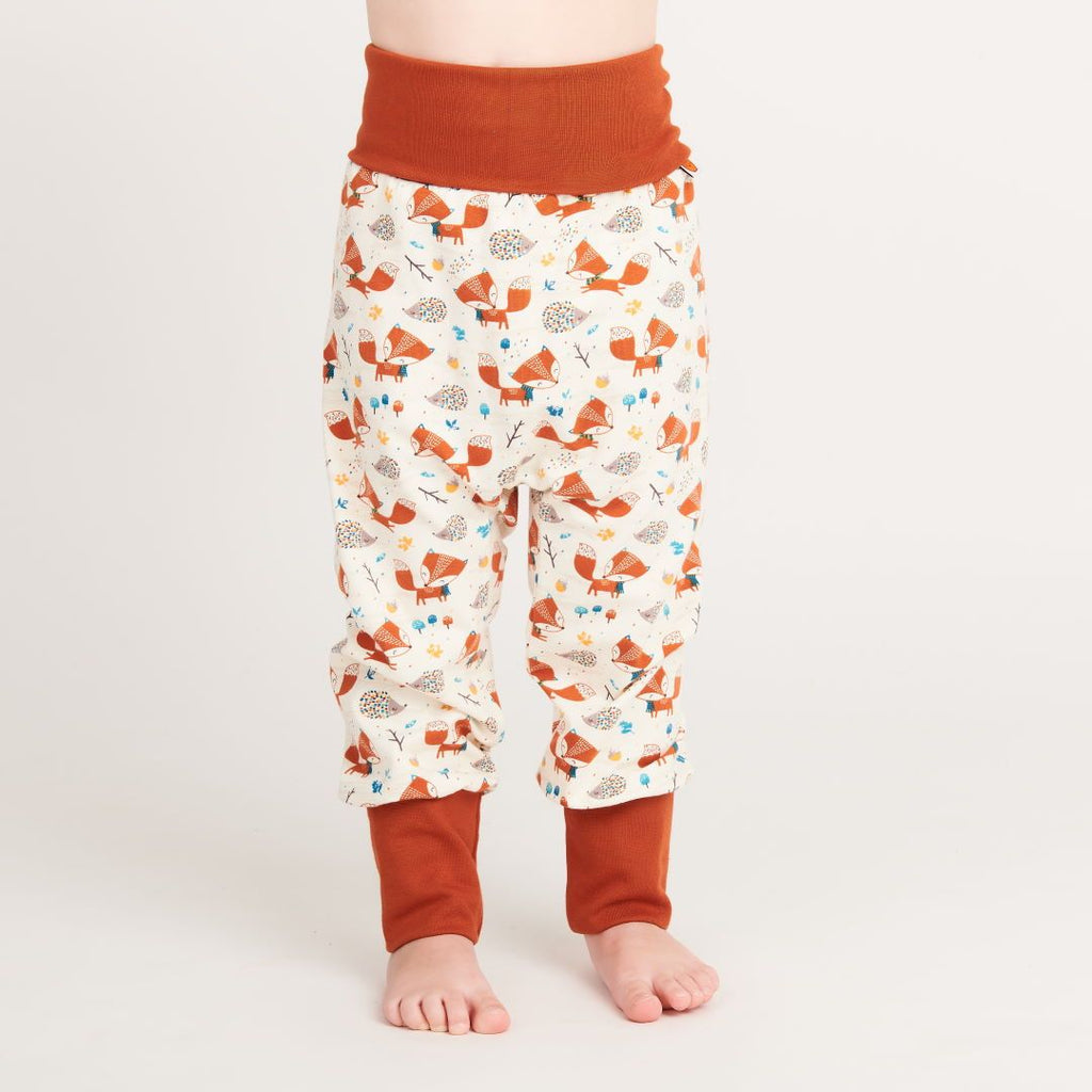 Baby pants "Fox & Hedgehog/Rust"