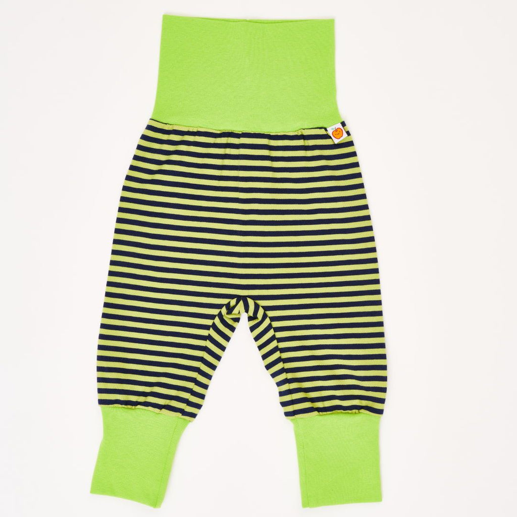 Baby pants "Lime-Petrol Stripes/Lime"