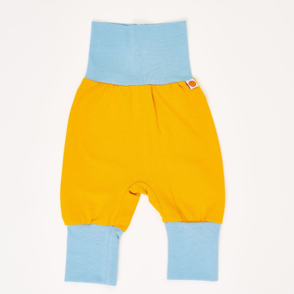 Baby pants "Mustard/Stone Blue"