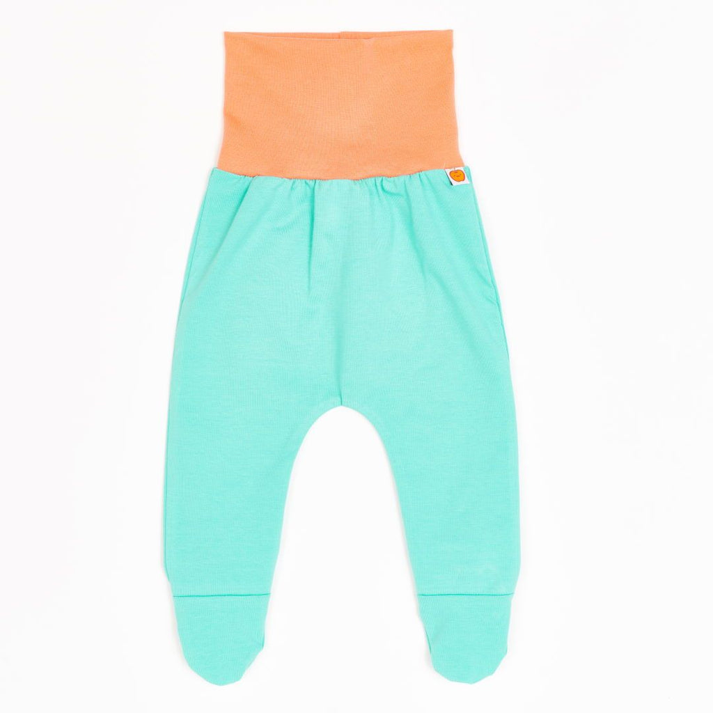 Footed pants "Jersey Mint/Apricot"
