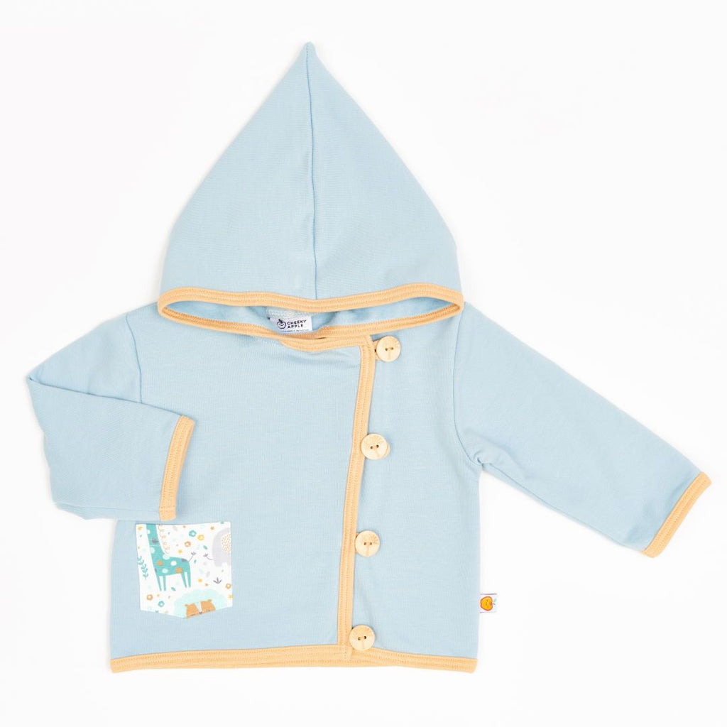 Baby hoodie jacket "Sweat Frost/Mini Jungle"